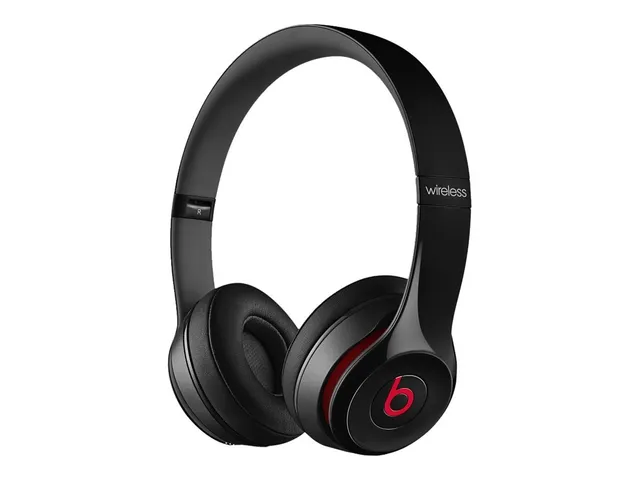 beats-solo2-wireless-casque-supra-auriculaire-bluetooth-noir-brillant-autonomie- image 1