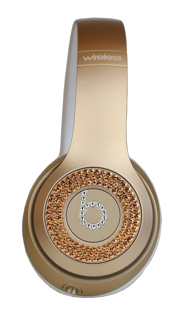 beats-solo-2-diamond-cover-or-casque-supra-auriculaire-sans-fil-avec-cristaux-sw image 1