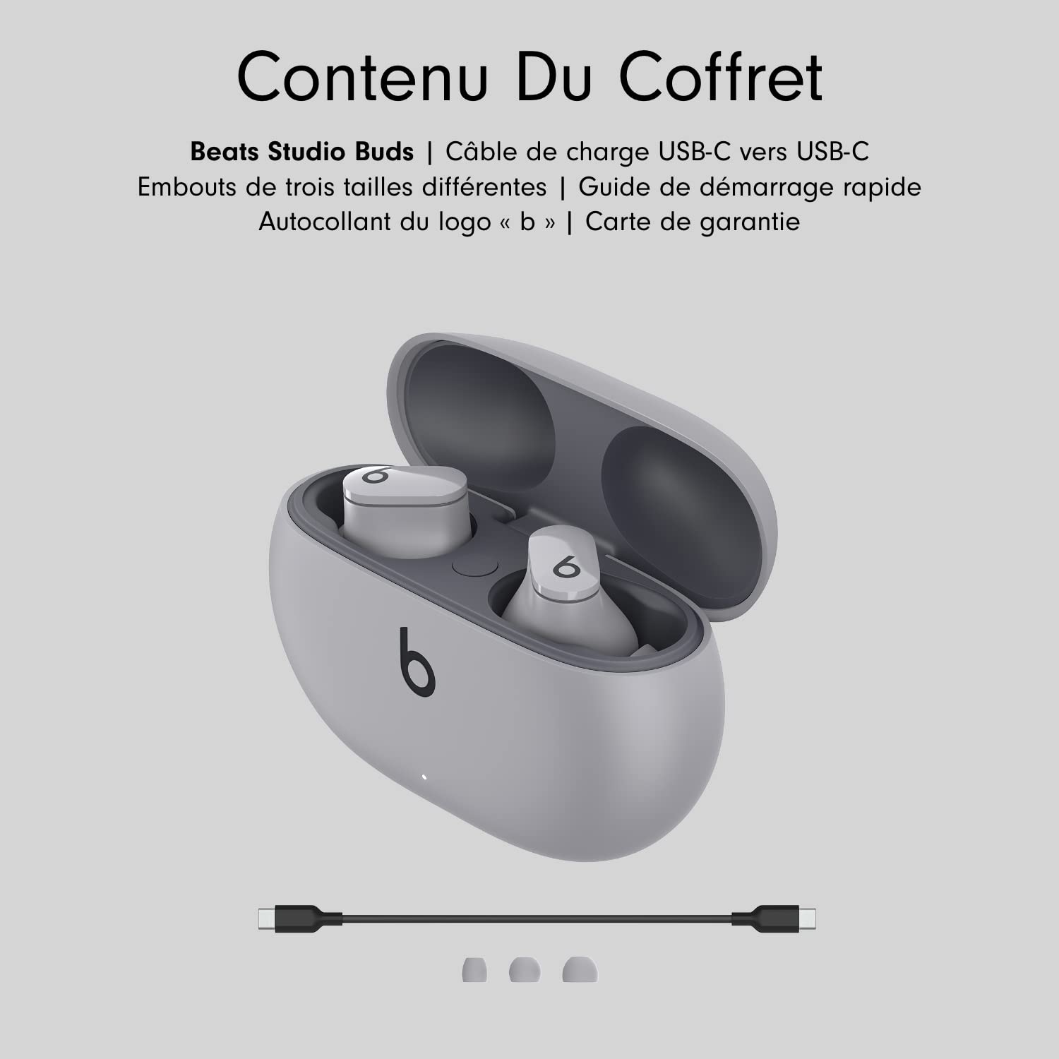 beats-studio-buds-couteurs-true-wireless-avec-r-duction-active-du-bruit-ipx4-gri image 7