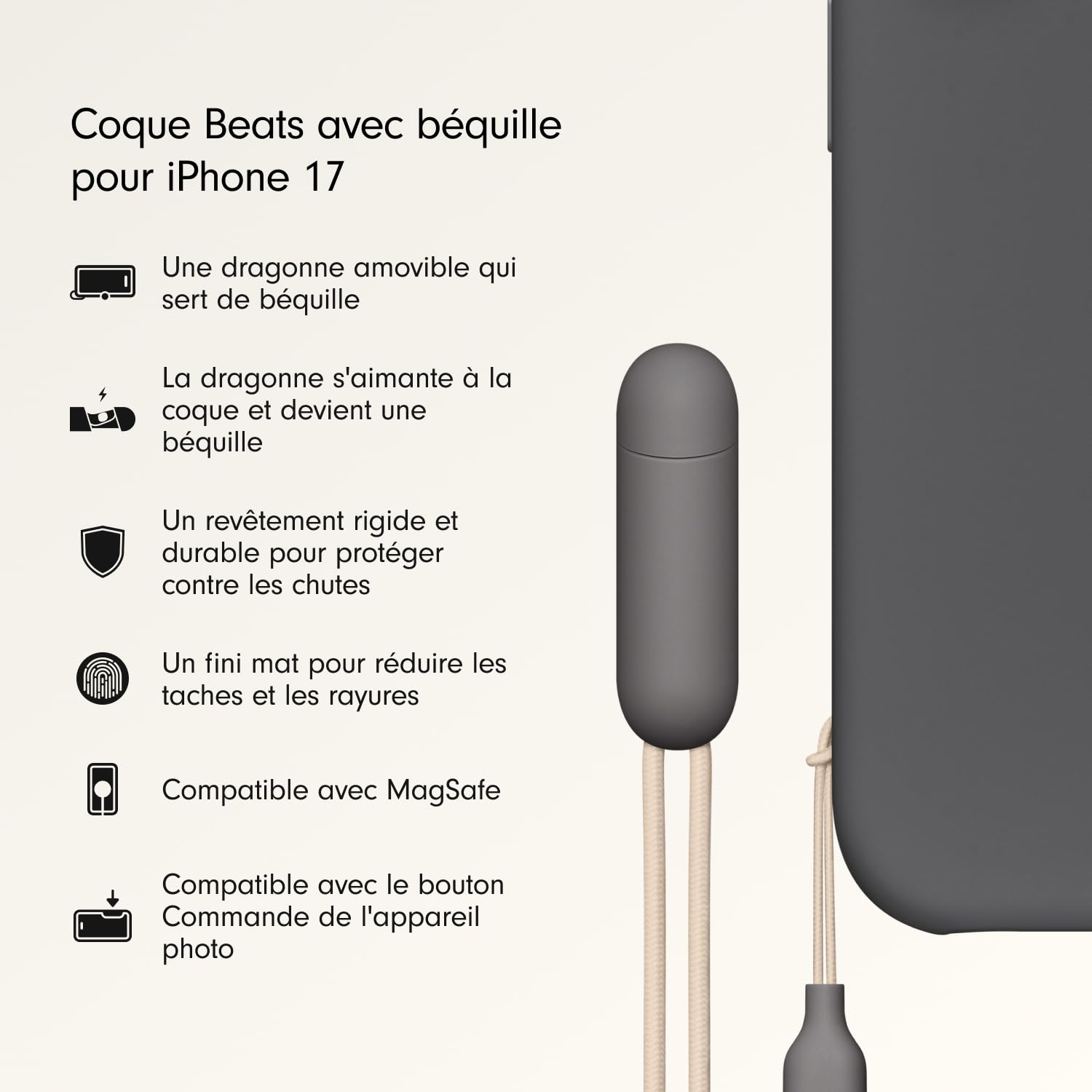 beats-coque-avec-b-quille-magsafe-pour-iphone-17-avec-commande-de-l-appareil-pho image 2