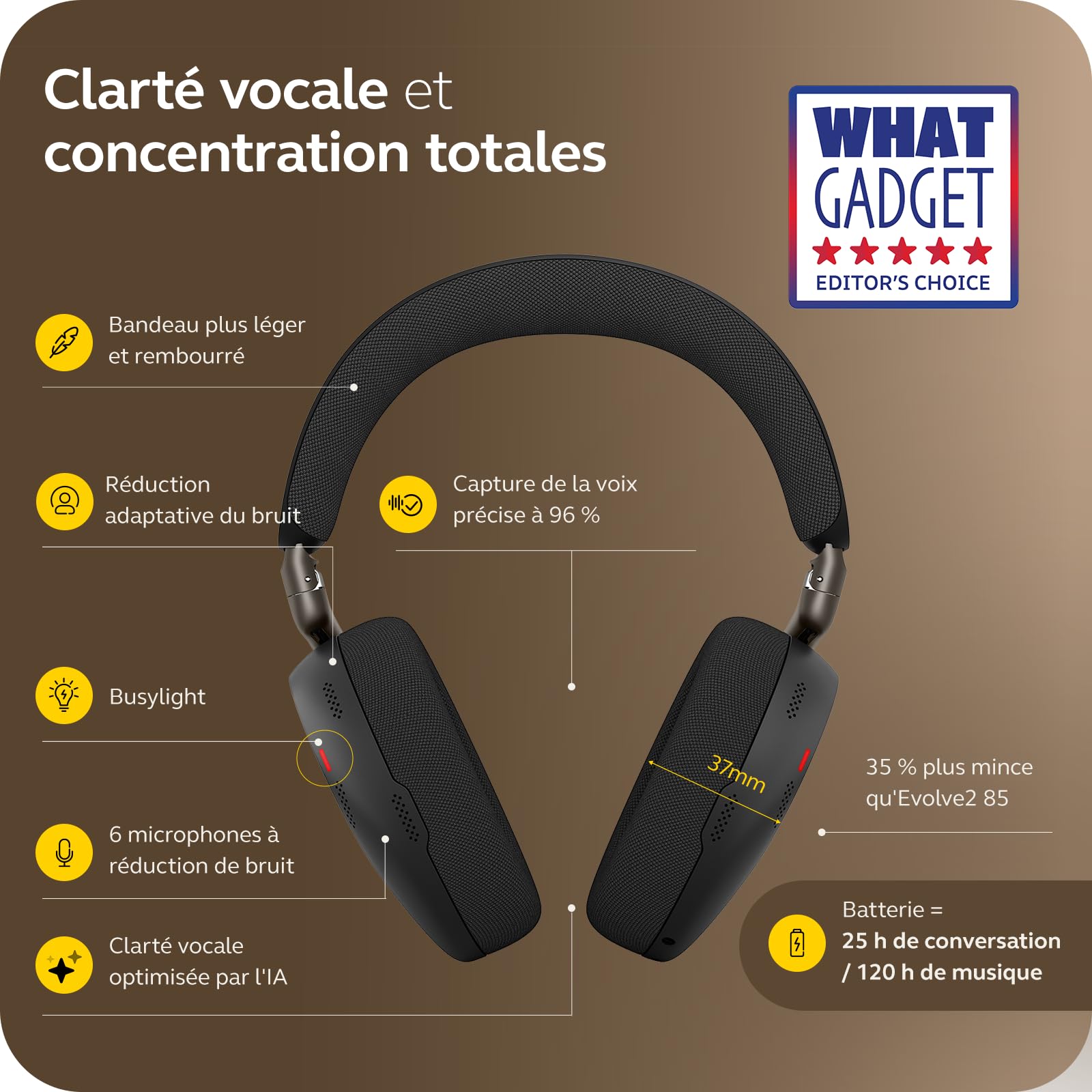 jabra-evolve3-85-casque-over-ear-bluetooth-sans-fil-usb-c-avec-micro-ia-clearvoi image 3