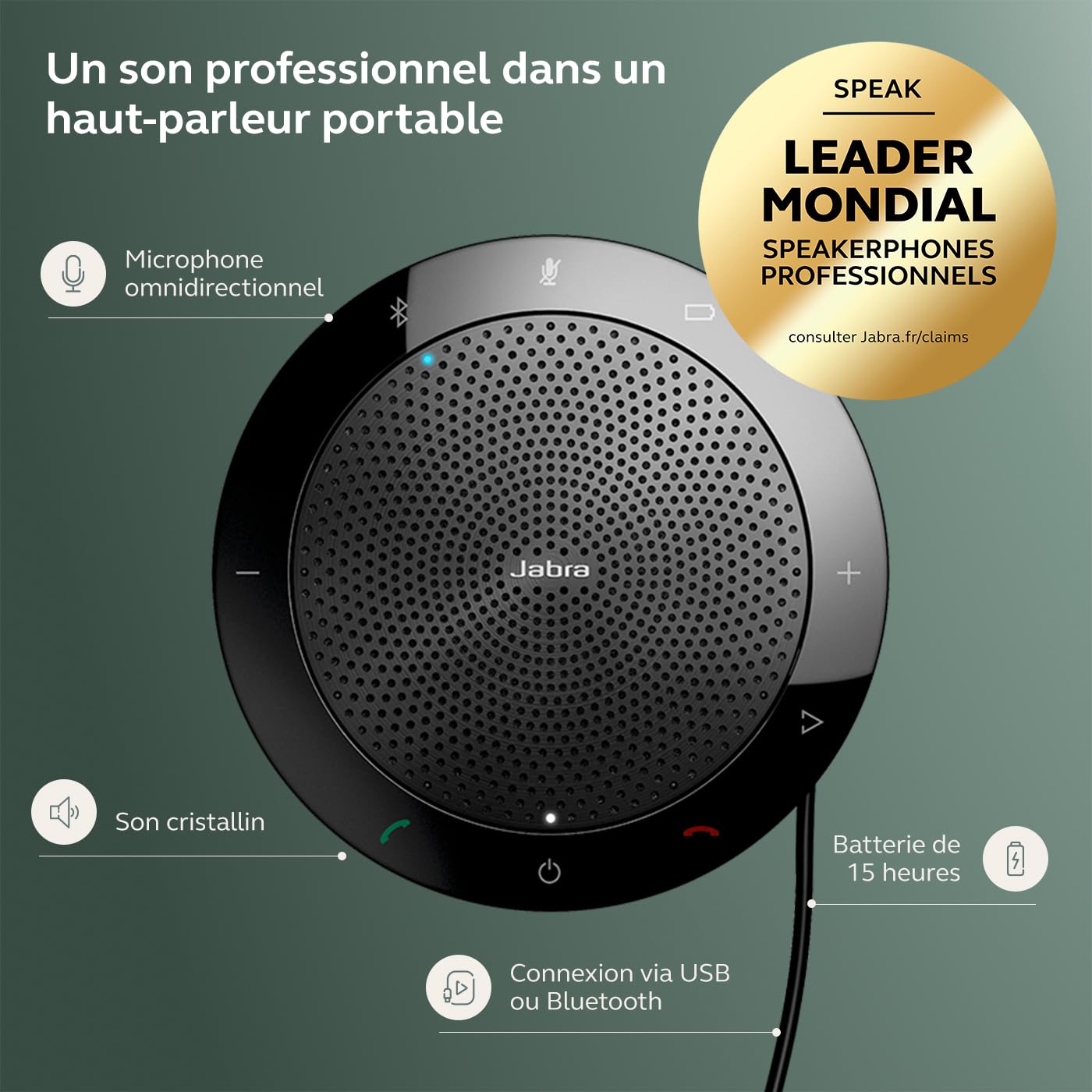 jabra-speak-510-haut-parleur-de-conf-rence-portable-usb-et-bluetooth-certifi-uc- image 2
