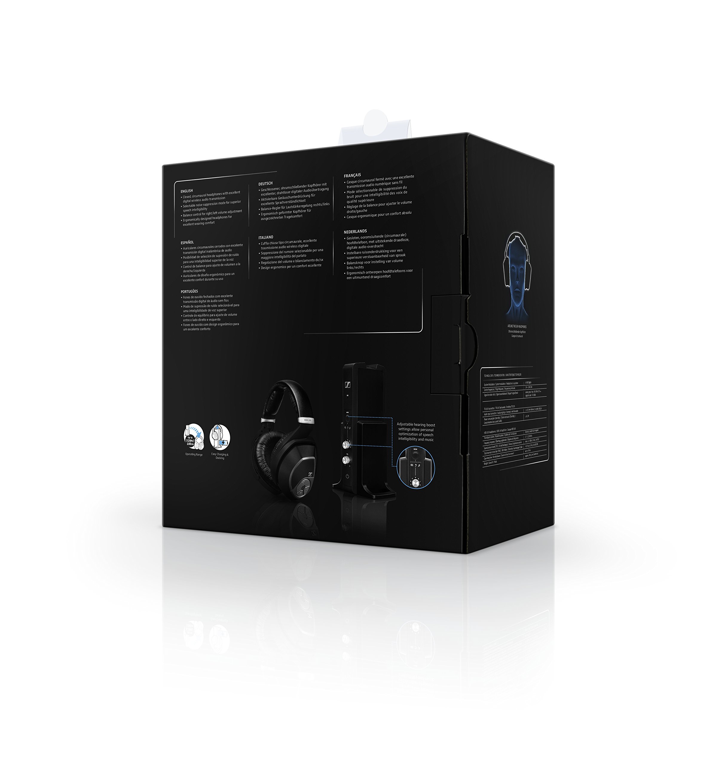 sennheiser-rs-195-casque-tv-sans-fil-avec-station-de-base-modes-parole-et-musiqu image 8