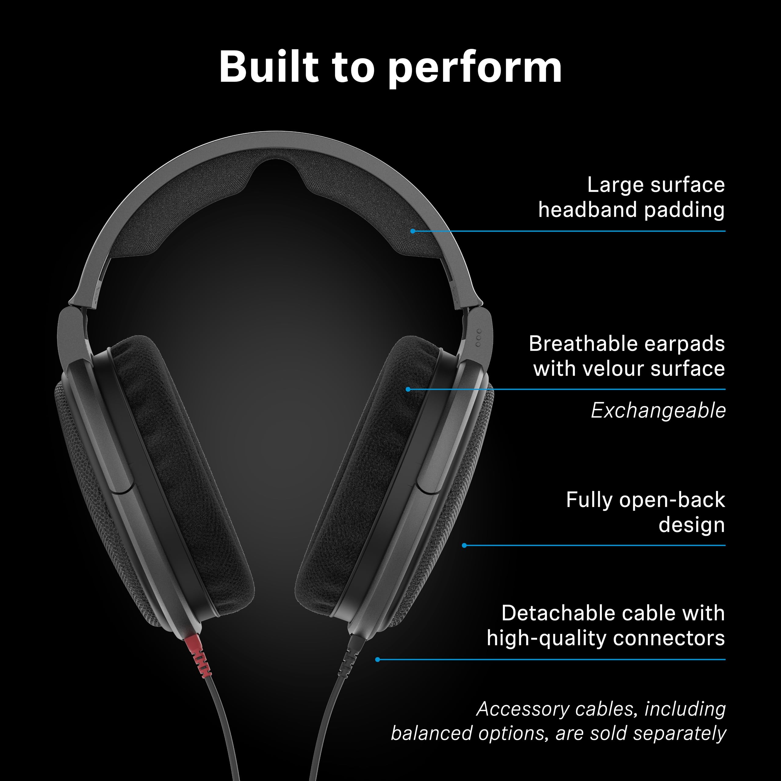 sennheiser-hd-600-casque-filaire-dynamique-audiophile-dos-ouvert-coques-m-tal-bo image 7
